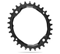 Bandeja ovalada de aluminio de 4 brazos, incluyendo tornillo/espaciador Absolute Black 30 T 104 BCD 1 x 10-12 v TU