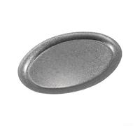 Bandeja ovalada de estilo vintage 304 con superficie pulida para postres y aperitivos, apta para lavavajillas, elegante bandeja para servir cocina y restauración, varios tamaños medianos