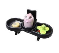 Bandeja para aperitivos para cochecito de bebé, organizador de alimentos giratorio, soporte para hornear para bebés, mesa flexible para bebidas, accesorios para contenedores de aperitivos, bandeja de