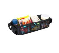 Bandeja para aperitivos para cochecito de bebé, organizador de tela Oxford | cesta de almacenamiento para cochecito, soporte para bebidas, bolsa de tela resistente, organizador de aperitivos para niños
