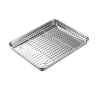Bandeja Para Asar Bandeja Antiadherente Lata Para Asar Cocina De Acero Inoxidable Rejilla Para Parrilla Horno Asador