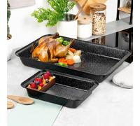 Bandeja para asar de granito 28x19 / 47.5x32 cm, 2 piezas