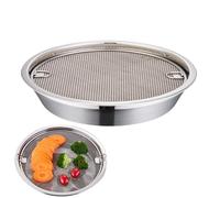 Bandeja para barbacoa, bandeja de drenaje de extraíble para barbacoa y asado, no -STIAK - Plancha para cocina | Estante de acero para cocinar, bandeja de para carne a la parrilla y le