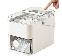 Bandeja Para Bloques De Hielo - Doble Capa Reutilizable De 56 Cavidades Con Tapa A Presión | Contenedor Para Hacer Bebidas | Bandeja De Hielo Con | Para Whisky Bourbon Cócteles Refrescantes Café