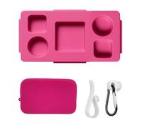 Bandeja para bolsa de playa, bandeja de aperitivos de configuración rápida, organizador multifuncional compacto y resistente y soporte para teléfono, inserto portátil ligero con ranuras para tazas