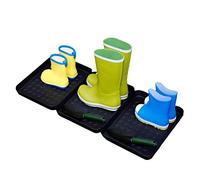 Bandeja para Botas de 3 Piezas, Bandeja Antideslizante Multiusos, Alfombrilla para Botas, Agua para Mascotas, Bandejas para Cuencos, Bandejas Impermeables, Bandeja para