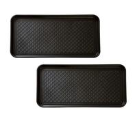 Bandeja para botas Stalwart para todo tipo de clima: juego de 2 alfombrillas grandes de pl stico resistentes al agua para usar en interiores y ex