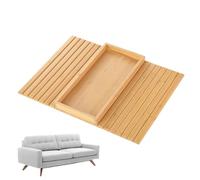 Bandeja para brazo de sofá: organizador plegable para sofá, soporte resistente para bebidas y refrigerios, mesa con reposabrazos multiusos portátil, compacta que ahorra espacio | Ideal para teléfonos,