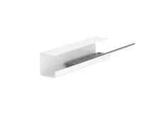 Bandeja para cables debajo del escritorio Bandeja organizadora de cables debajo del escritorio, soporte for caja de almacenamiento, blanco y negro, 40-55 cm(40cm White)