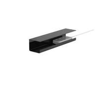Bandeja para cables debajo del escritorio Bandeja organizadora de cables debajo del escritorio, soporte for caja de almacenamiento, blanco y negro, 40-55 cm(40cm Black)
