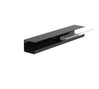 Bandeja para cables debajo del escritorio Bandeja organizadora de cables debajo del escritorio, soporte for caja de almacenamiento, blanco y negro, 40-55 cm(55cm Black)