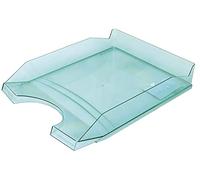 Bandeja para cartas de escritorio Productos de oficina Poliestireno/PP A4 Verde transparente/Pequeños accesorios de oficina/Tipo estándar/Material-Polystrene/PP/Color-Green/Cajón Color-Verde/Format-A4