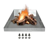 Bandeja para cenicero para chimenea, rejilla de acero con paquete de tornillos, accesorios ajustables resistentes al óxido, para uso en interiores y exteriores
