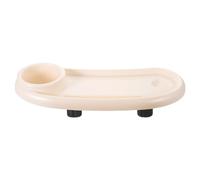 Bandeja para Cochecito de Ñiño Soporte para Teléfono y Uso Diario | Plástico Blanco, Limpieza Fácil y Montaje sin Herramientas, Ajuste para Viaje Exterior y Comida