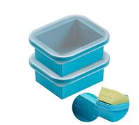 Bandeja para congelador de una taza, recipiente jumbo para congelar sopa, bandejas de silicona para congelar alimentos para bebés, bandeja grande para cubitos de hielo para almacenamiento de sobras de