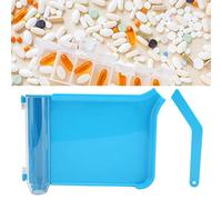 Bandeja para Contar Tabletas, Mostrador de Farmacia Manual con Espátula Pequeña, Bandeja Dispensadora de Tabletas de Plástico para Uso Doméstico en el Hospital