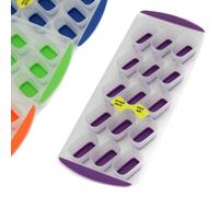 Bandeja para cubitos de hielo Chef Craft Classic Push Out de 11,5 pulgadas de largo que rinde 15 cubitos. El color puede variar.