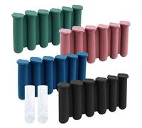 Bandeja para Cubitos de Silicona, 4 Piezas Bandejas para Hielo Cubitos de Hielo con Tapas Bandejas para Hacer Tubos de Hielo para Bebidas Deportivas Botellas de Agua Whisky Cocktail