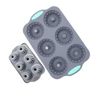 Bandeja para cubitos hielo con forma corona | Moldes cubitos hielo navideños | Moldes hielos para coronas navideñas silicona 6 orificios | Molde para hornear chocolate corona navideña para cócteles