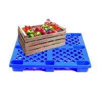 Bandeja para Cubos de Pintura Industrial Azul - Palet antiderrames con Rejilla, plástico Resistente para envíos y organización (2 Unidades, 84 x 80 x 14 cm)