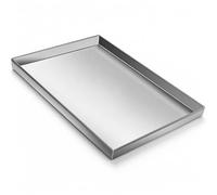 Bandeja Para Debajo De La Lavadora Bandeja De Drenaje De Condensado De Ca Bandeja Rectangular De Protección Contra Fugas De Acero Inoxidable 304 De 0,8(Size:50x40x5 cm (19.7 in. × 15.7 in. × 2.0 in.))