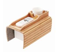 Bandeja para el soporte para sofá - Taza - Sofá - Reposabrazos - Bandeja plegable de la puerta plegable de la taza de sofá de madera Sofá - Sofá - Brazo Organizador desmontable, ajustable para