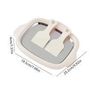 Bandeja Para Enrollado | Acero Inoxidable con 2 Raspadores | Fabricante De Fácil - Para Postres Caseros De Suave Sorbete Yogur Y Diversión Familiar En Cocina Fiesta