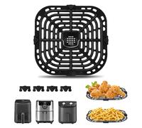 Bandeja para Freidora de Aire, 23x 24cm, Bandeja de Repuesto para Freidora de Aire para Instant Pot Vortex Plus 6QTXL (6 en 1), 6QTXL (4 en 1), Placa de Parrilla para Freidora de Aire Vortex 5.7L