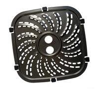 Bandeja para freidora de aire, para PowerXL para Vortex Pro, freidora de aire de 8 cuartos Plus con 6 pestañas de goma, revestimiento antiadherente de doble capa de acero al carbono (24 x 24 cm)
