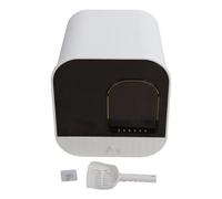 Bandeja para Gatos Cubierta Descapotable Marrón 46x65x48 cm - Higiénica, Gran Capacidad y Control de Olores, Fácil Limpieza y Uso Diario (Blanco)