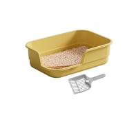Bandeja para gatos - Lados altos semicerrados con pala | Bandeja de basura con bordes altos para gatos | para control de olores limpieza animal anciano dormitorio apartamento hogar hotel granja