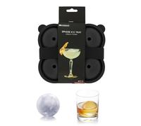 Bandeja para Hacer Bolas de Hielo 4 Bolas de TPE Gris 16x15x7cm