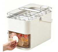 Bandeja para Hacer Cubitos de Hielo,Cubo De Doble Capa Para Preparar Bebidas | Molde de Cubitos para Bebidas,Para Whisky Bourbon Enfriar Cócteles Café Vino Refrigerar Autocaravana Camping Viaje Picnic