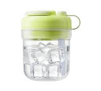 Bandeja para hacer hielo, dispensadora de prensa portátil, diseño de liberación de sin contacto con tubo de succión | de congelación rápida, solución de almacenamiento fácil para