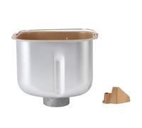 Bandeja para hacer pan, máquina para hacer pan, cubo para hornear con paleta para amasar, pieza de repuesto interior de acero inoxidable para panaderías comerciales domésticas