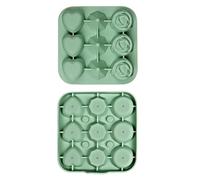 Bandeja para hielo con tapa | Antiaderente Multiusos 9 Cavidades,Molde de corazones de hielo para bebidas - Cócteles De Whisky Refrescos Zumos Limonada Bebidas Yogur Piscina Cocina Picnic Camping