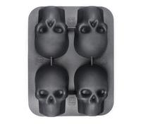 Bandeja para hielo de silicona - Contenedores para hielo de calavera 3D, bandeja congeladora para cócteles, café, té, reuniones, pícnic, casa