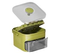 Bandeja Para Hielos Con Tapa Y Contenedor - Caja Para Hacer Hielo de 25 Compartimentos con Tapa y Recipiente - Accesorios De Cocina De Alimenticio Para Cócteles Tequila Vodka Whisky Y Bebidas