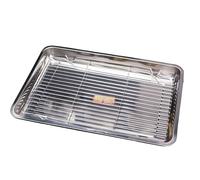 Bandeja Para Hornear, Acero Inoxidable Con Rejilla De Enfriamiento - Películas De Cocción De Lámina Para Hornar Gruesas Grandes | La Preparación De Galletas, Pan, Pastel, Pan, Frutas, Verduras, Carne