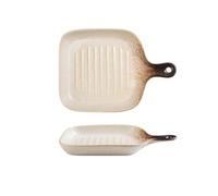 bandeja para hornear Bandeja for hornear galletas, horno de cerámica lisa for un calentamiento seguro y uniforme, fácil limpiar bandeja para hornear