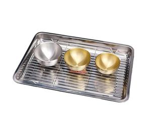 Bandeja Para Hornear: Bandeja Para Galletas Antiadherente, Antiadherente De Acero Inoxidable Con Rejilla De Enfriamiento, Bandejas Con Borde De Galletas Pan | Para Carne De Vegetales Pastel De Galleta