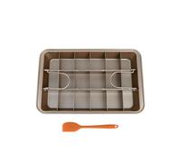 Bandeja para hornear multifunción de acero carbono con divisores para hacer pasteles y dulces consistentes, bandeja con distribución uniforme del calor