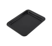 Bandeja para hornear sin revestimiento para pan y pasteles, cuenta con asas fáciles de usar, optimizada para una distribución uniforme del calor (trompeta)