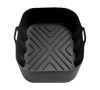 Bandeja para horno de 20 x 15 cm, bandeja de horno de silicona, apta para alimentos, cesta de cocción reutilizable, accesorios para microondas y vaporizadores, diseño , fácil