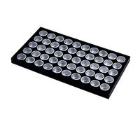 Bandeja para joyas, caja expositora con tapa, recipiente redondo vacío, vitrina con ventana transparente, cristal de aluminio, carcasa a prueba de polvo
