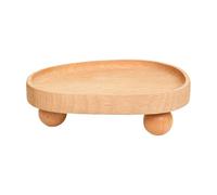 Bandeja para joyas - de madera 16 x 12,5 x 5 cm, soporte para nana de haya rústico para anillos, collares, pulseras | vanidad de almacenamiento decorativa, escritorio, cómoda, baño, mesita de noche