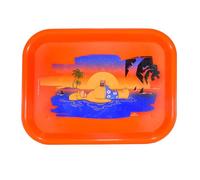Bandeja para Liar Oficial 19 x 25 cm - Artículos para Fumadores - Accesorios para Cigarrillos - Plástico Reciclable - Regalo Original (Playa)