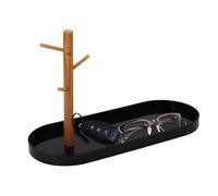 Bandeja para llaves de madera - Soporte de pulsera versátil para mesa de entrada, soporte multifuncional para bandeja de exhibición para llaves | Soporte para árbol de joyas con almacenamiento de