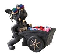 Bandeja para Llaves de Perro, Cuenco de Resina para Caramelos, Figura de Resina, Cuenco de Caramelo, Adorable Perro Creativo Tira de un diseño de, decoración de Mesa para Escritorio