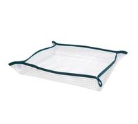 Bandeja para macetas de plantas: alfombra plegable, lámina impermeable, base de jardinería | estera de repetición portátil con bordes elevados para uso en interiores, ideal para bonsai, plantación suc